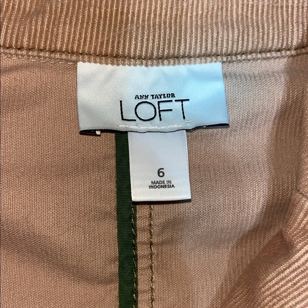 LOFT Tan Blazer with Button Detail - Picture 2 of 3